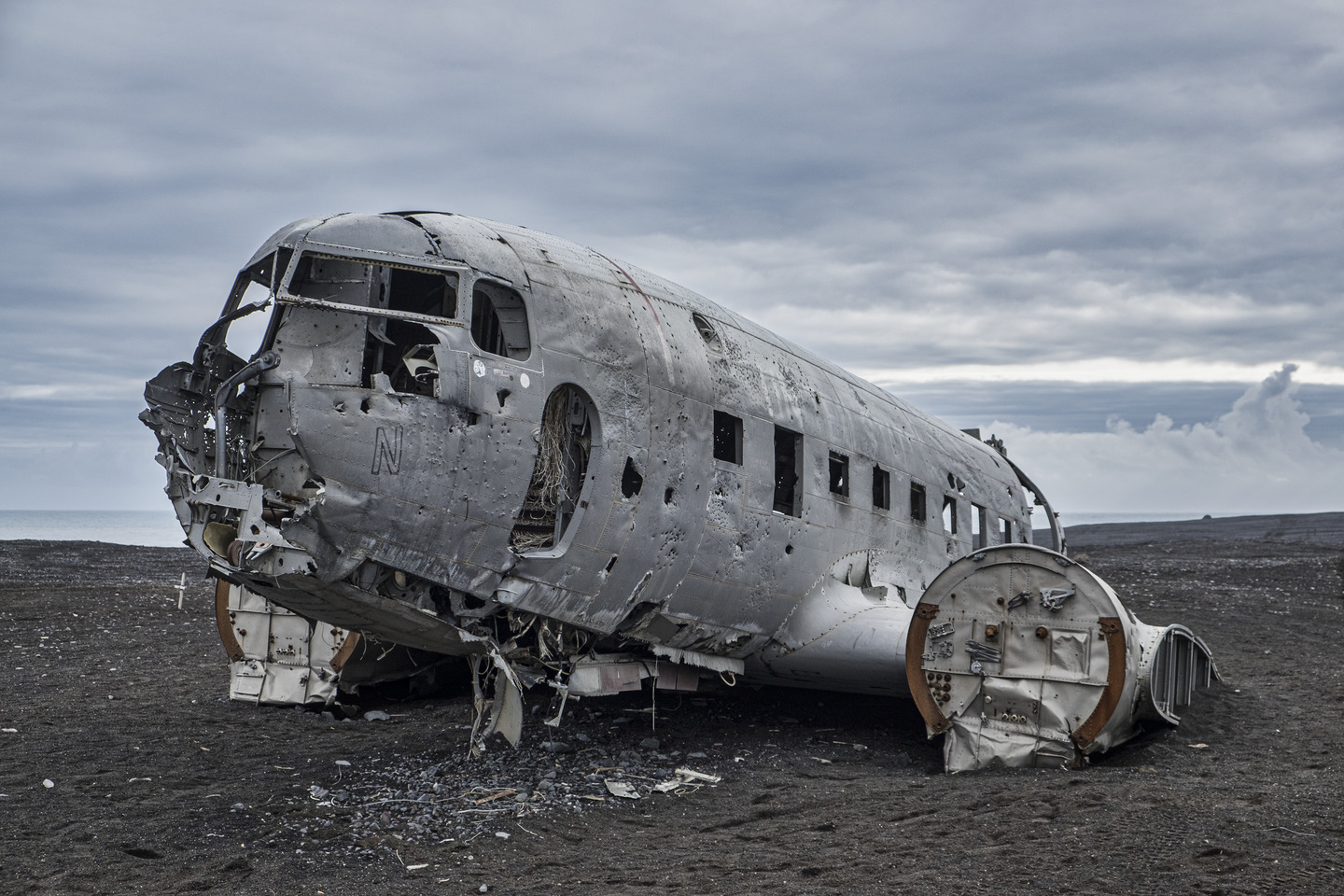 Islande, Avion, Carcasse, Douglas DC-3, Sólheimasandur
