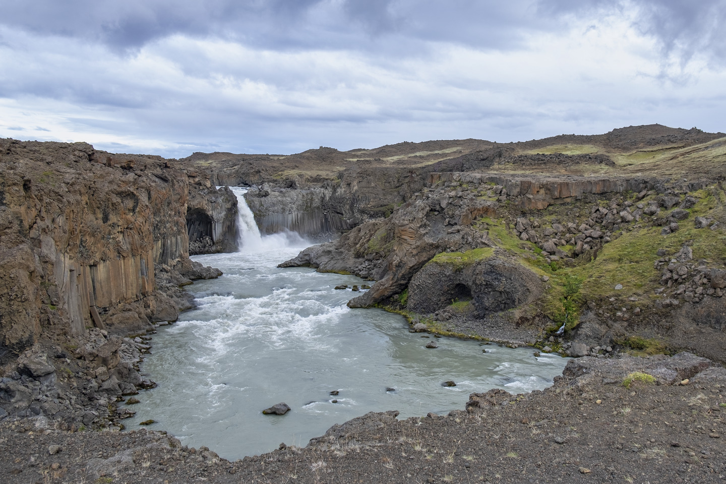 Islande, Aldeyjarfoss, Cascade