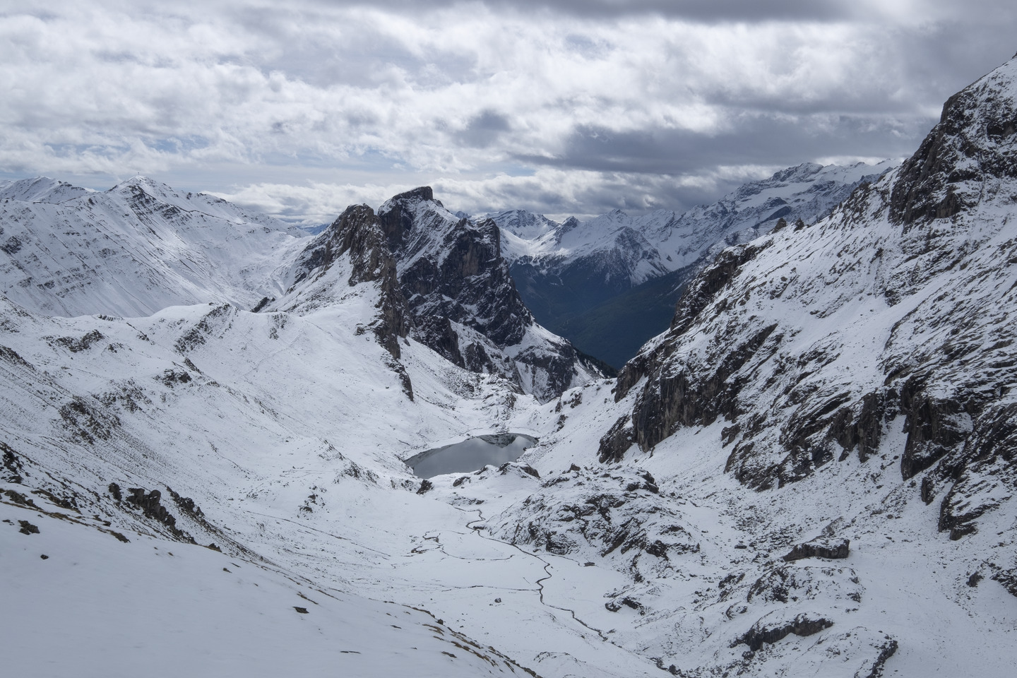 France, Hautes-Alpes, Massif des Cerces, Alpes, Col de la Ponsonnière, Savoie